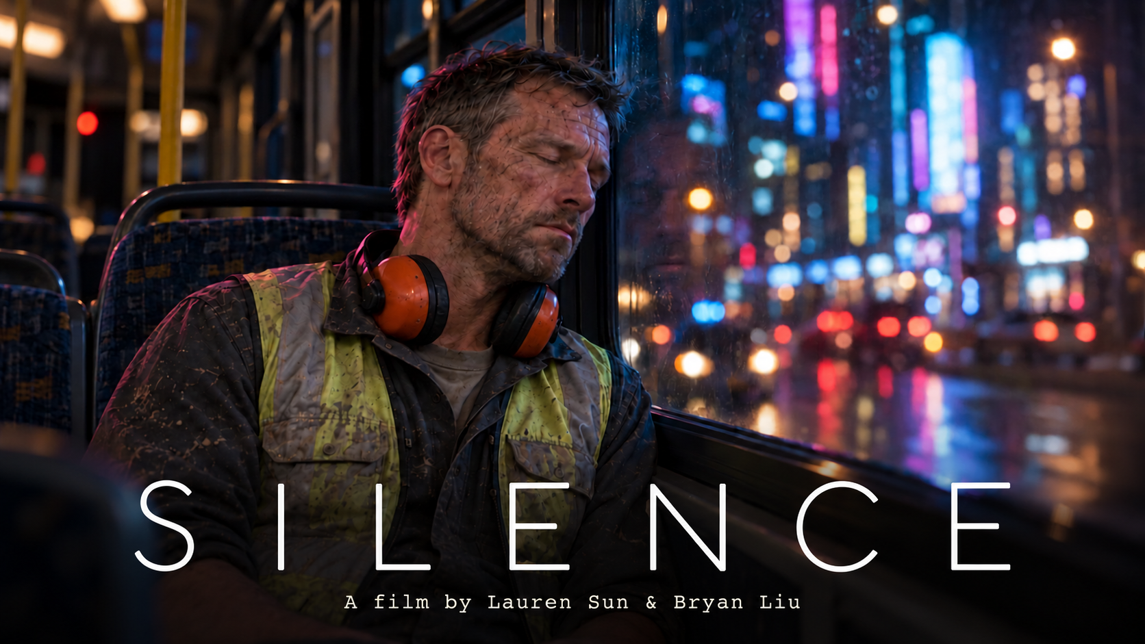 Official poster for SILENCE, a film by Lauren Sun and Bryan Liu